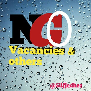 NGO Health related and other vacancies